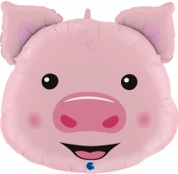 d9bf89b6_c28f_11ea_a823_0cc47a2bb92d_d9bf89b7_c28f_11ea_a823_0cc47a2bb92d Шар (30''/76 см) Фигура, Голова, Милый поросенок, 1 шт.
