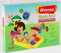 Песок для лепки "Морские животные" 8 формочек, песочница, песок 4 цвета по 250 г, 1шт.