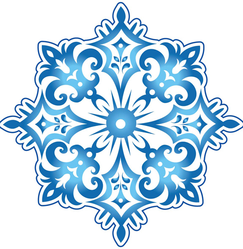 Наклейка "Снежинка", 10 шт.