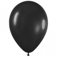 Шар (10''/25см) Черный (080), Пастель, 100 шт. 