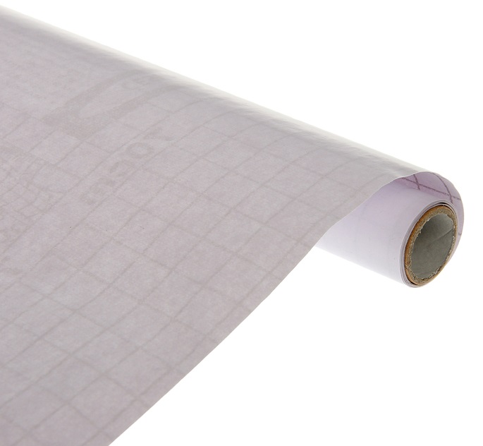 Пленка самоклеящаяся 0,45х1м, прозрачная, 1 шт.