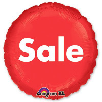 Шар (18"/46 см) Круг, Распродажа SALE, 1 шт.