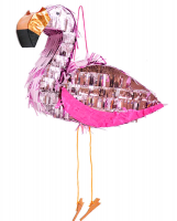 Пиньята фольгированная (42*39 см), "Фламинго", Розовый, 1 шт.