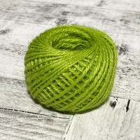 Шпагат джутовый (2мм*50м), светло-зеленый, 1 шт.