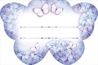 Банкетная карточка, Бабочка, 1 шт.