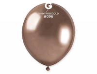 Шар (5"/13см) Shiny Rose gold, Хром, 100 шт.