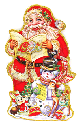 Оформительский плакат на скотче (35см), Новогодняя сказка, глиттер, 1 шт.