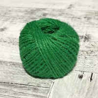 Шпагат джутовый (2мм*50м), зеленый, 1 шт.