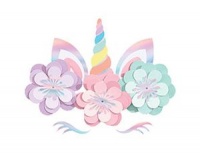 Декор-комплект для украшения стены, Единорог, 8 шт.