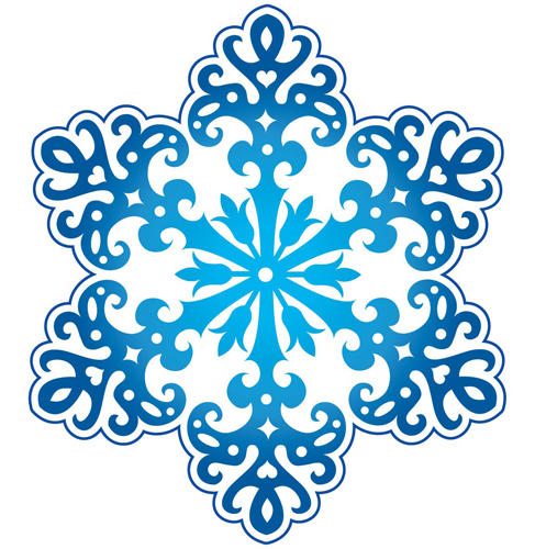 Наклейка "Снежинка", 10 шт.