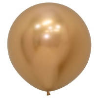 Шар (24''/61см) Золото (970), Хром, 1 шт.