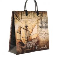 Пакет подарочный (30*30см), Каравелла, мягкий пластик, 1 шт.