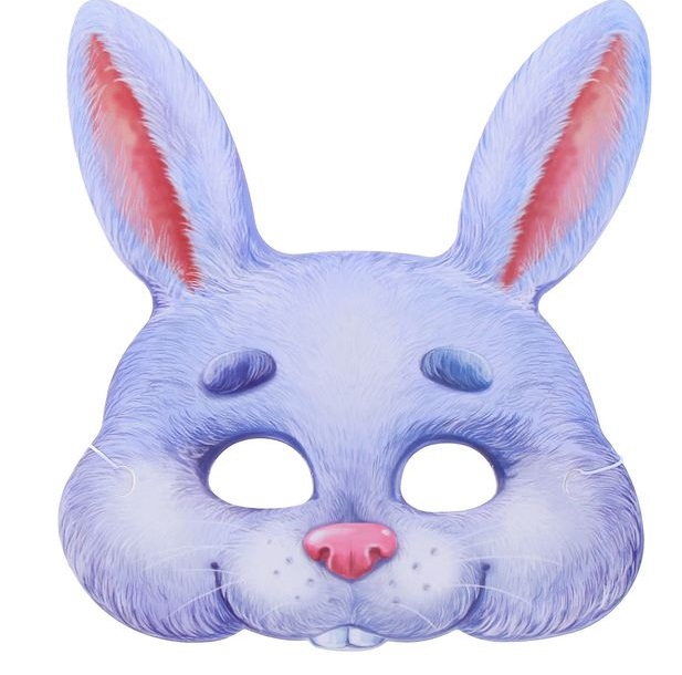 Маска карнавальная "Заяц", 24,8х27,6 см, 1шт.