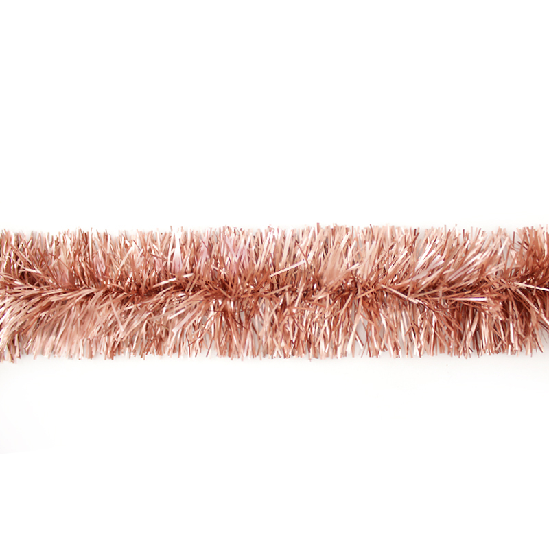 Мишура (2м*9см), "Матовая", Розовое золото, 1 шт.