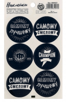 Наклейки на подарки (9*16см), «Самому», 1 шт.