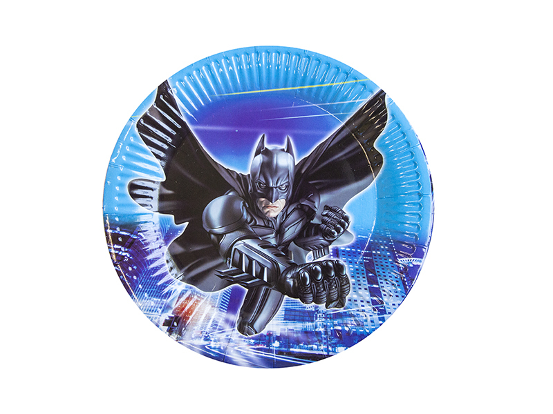 Тарелки бумажные (18.5см), "Бэтмен", 10 шт.