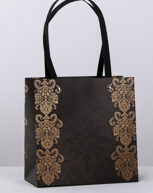 Пакет подарочный (20*20*10см), Узоры, 1 шт.