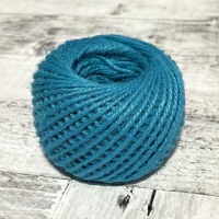 Шпагат джутовый (2мм*50м), морская волна, 1 шт.