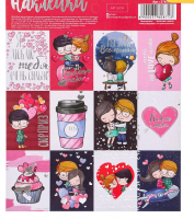 Наклейки с фольгированием (15*18 см), «Сюрприз», 1 шт.