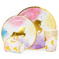 Тарелки (7''/18 см) Звездный единорог, 6 шт.