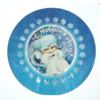 Шар (18"/46см) Круг,  Дед Мороз, 1 шт.