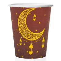 Стаканы (250мл) Восточная сказка, Золото/Гранатовый, 6 шт.