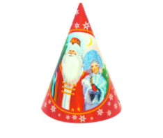 Колпачок, Дед Мороз и Снегурочка, 6 шт.