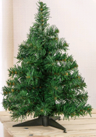 Ёлка простая (30 см), 35 веток, пласт подставка, 1 шт.