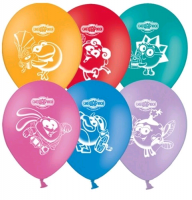 Шар (12"/30см) Смешарики, Ассорти, 5 шт.