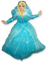 1 Шар (14''/36 см) Мини-фигура, Снежная королева, 1 шт.