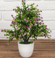 Бонсай в горшке (9*25см), Мелкие цветочки, Микс, 1 шт.