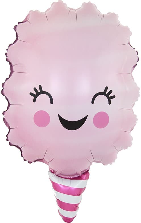 Шар (23''/58см) Фигура, Сахарная вата, Розовый, 1 шт. Шар (23''/58см) Фигура, Сахарная вата, Розовый, 1 шт.