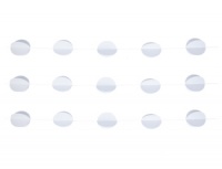 Гирлянда н/нитке (220см), Круги 3D белые, 1 шт.