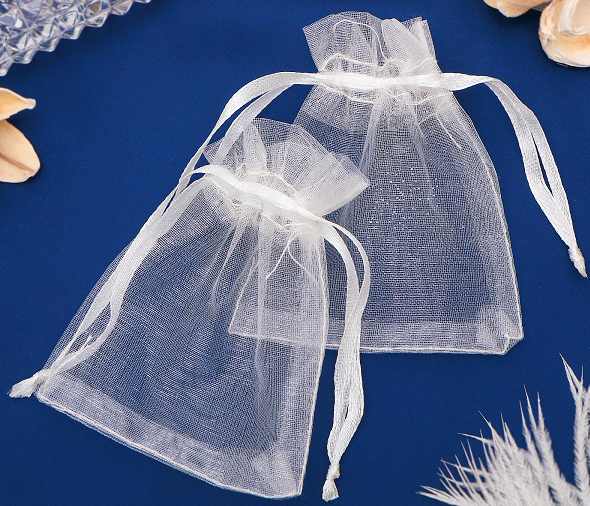 Мешочек подарочный (7*9 см), бежевый, 1 шт.