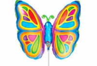 Безымянный Шар (25''/63 см) Фигура, Бабочка яркая, 1 шт.
