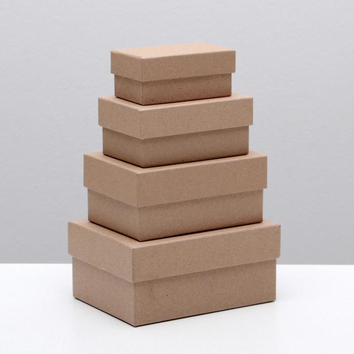 Коробка прямоугольная (15х11х7см), Крафт однотонный, 1 шт.