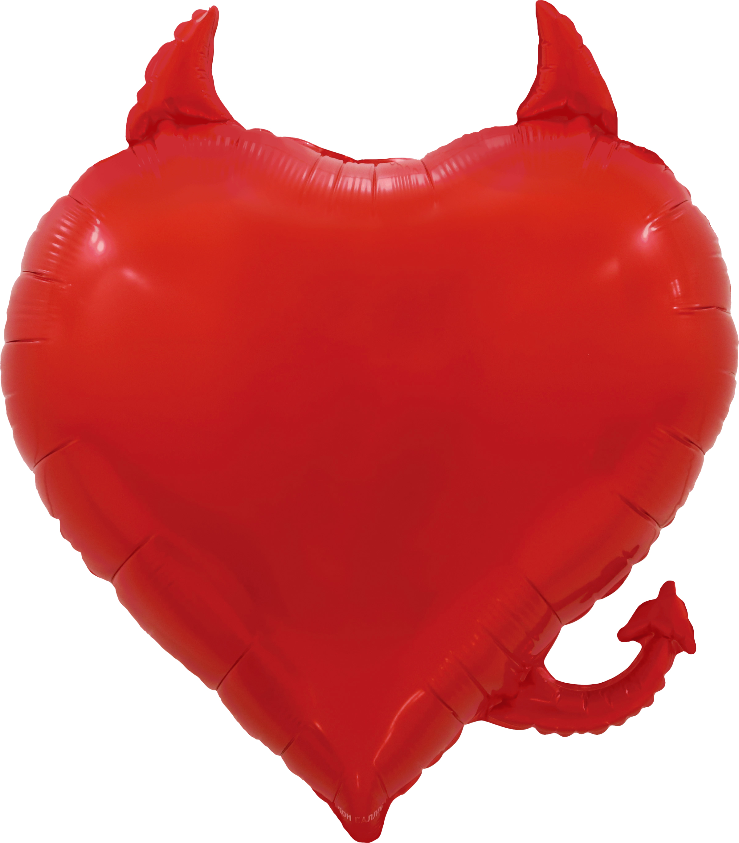 Шар (30''/76см) Сердце, Чертенок, Красный, 1 шт. 