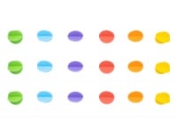 Гирлянда н/нитке (220см), Круги 3D мульти, 1 шт.