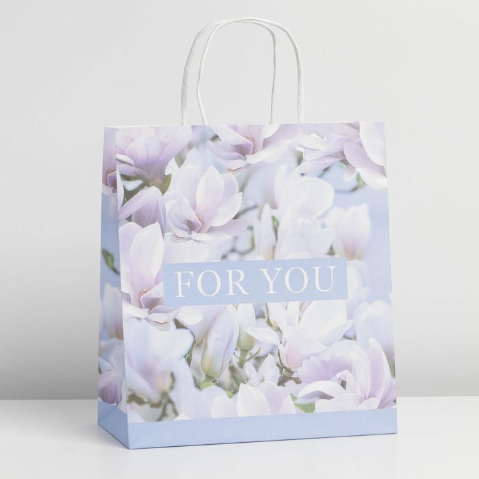 Пакет подарочный (22*25*12см), For you, Крафт, 1 шт. 