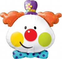 Korobki-novogodnih-podarkov Шар (25''/64 см) Фигура, Веселый Клоун, 1 шт.