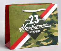 Пакет подарочный (23*27*8см), Честь и Отвага, 1 шт.