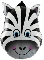 694574be6954f086999d091d3d8cfaba(1) Шар (25''/64 см) Фигура, Голова зебры, 1 шт.
