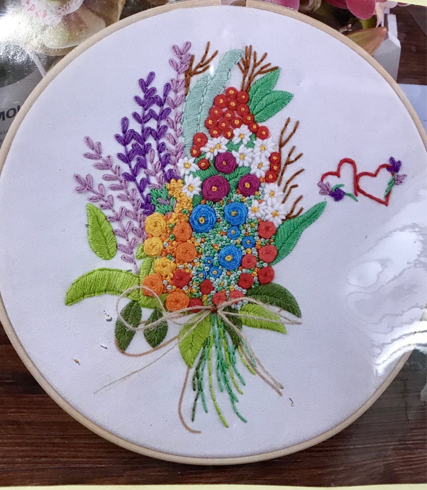 Набор для вышивания "Romantic story", Букет, 20*20 см, 1 шт.