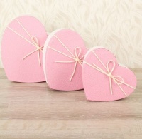 Коробка-сердце (19*17*5см), с бантиком, 1 шт.