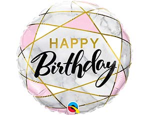 Шар (18''/46см) Круг, HB Мрамор Геометрия, 1 шт.