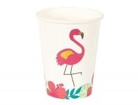 Стаканы бумажные (250мл), Фламинго, 8 шт.