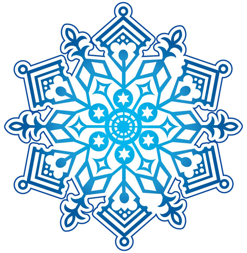 Наклейка "Снежинка", 10 шт.