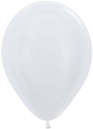 Шар (12''/30см) Белый (405), Перламутр, 50 шт.