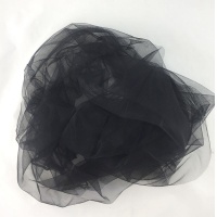 Фатин (1х3м) черный, 1 п/м. 