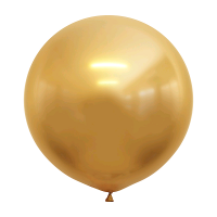 Шар (36"/91см) Золото, Хром, 1 шт.